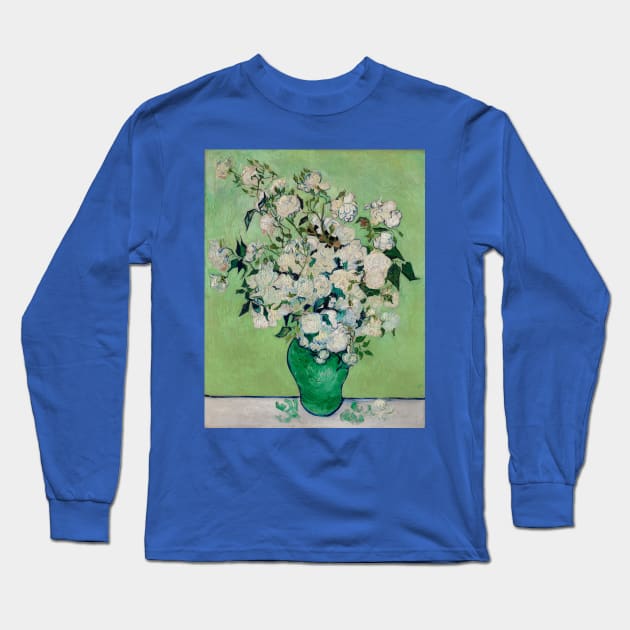 Roses by Vincent van Gogh Long Sleeve T-Shirt by MasterpieceCafe